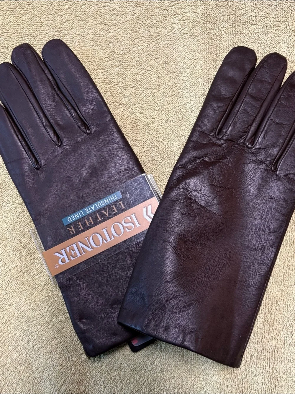Isotoner leather gloves.